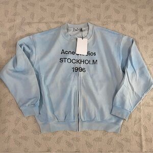 Acne Studios Washed Blue Zip-Up Jacket